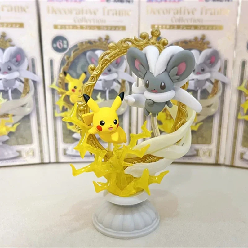 Pokemon decorative frame collection model animation peripheral children's toys Pikachu Cinccino Ceruledge figure birthday gift