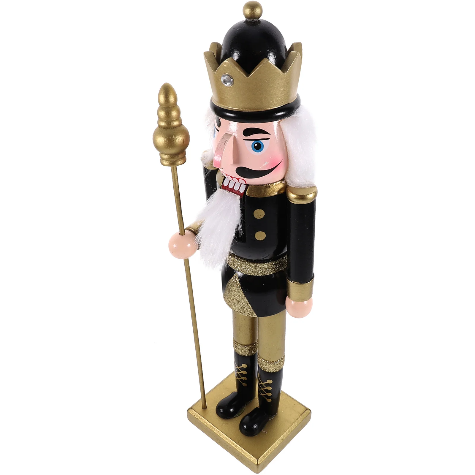 

Christmas Nutcracker Figure Wooden Handcrafted Soldier Puppet Festive Desktop Decoration Xmas Party Ornament Gift