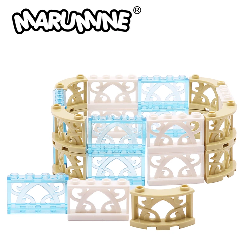 MARUMINE 30056 19121 Building Block Parts Bricks 20PCS Classic City House Fence accessori per costruzioni MOC Toy Model regalo fai da te