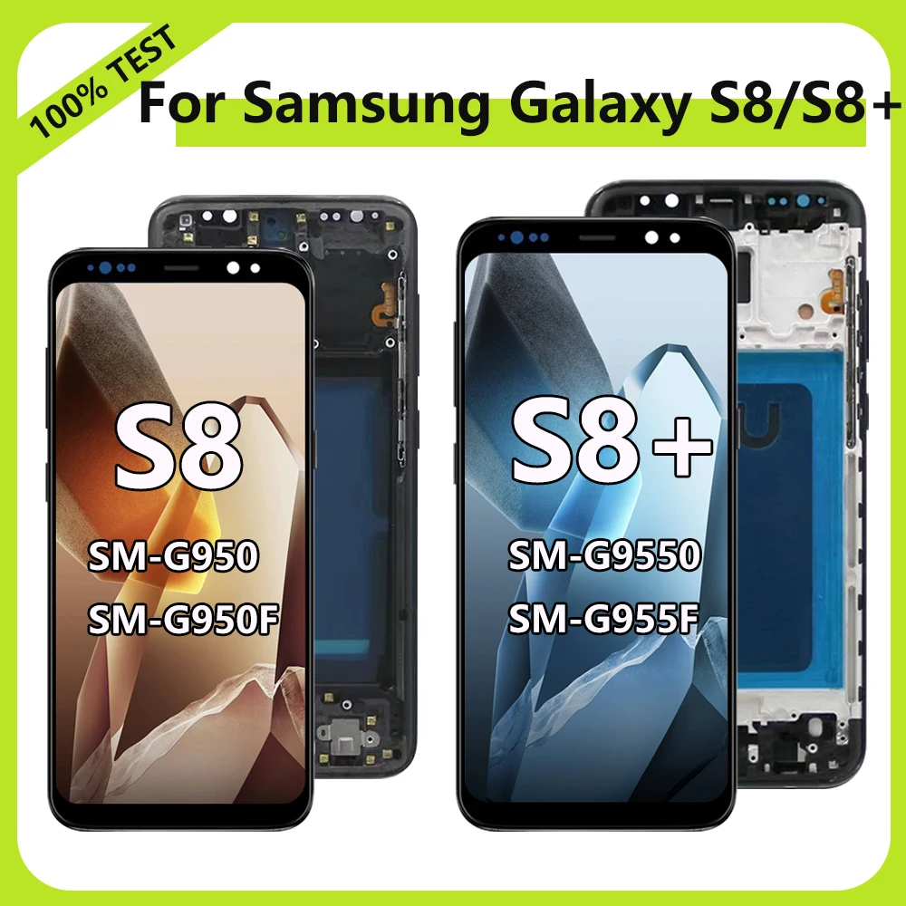 TFT S8+ S8 LCD Display Screen For Samsung Galaxy S8 Plus S8 G955F  G950F LCD Display with Touch Screen Digitizer LCD S8 Plus