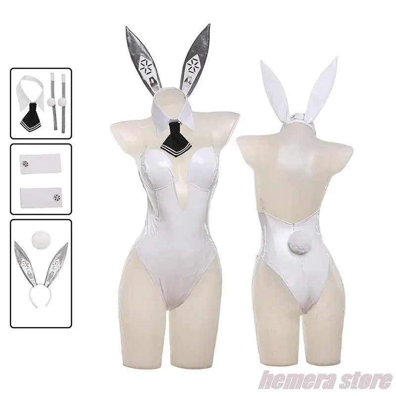 NIKKE De Godin Van Overwinning Bunny Girl Blanc Noir Cosplay Fantasia Kostuum Sexy Uniform voor Meisjes Vrouwen Halloween Vermomming Pak