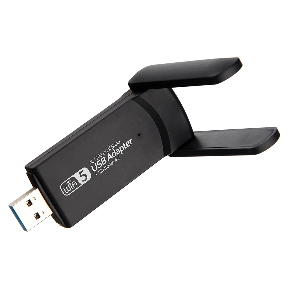 

Адаптер Wi-Fi USB 3.0 1300 Мбит/с BT 4,2 двухдиапазонный 2,4 ГГц и 5 ГГц Wi-Fi Usb для ПК, настольного ноутбука, сетевая карта, беспроводной приемник