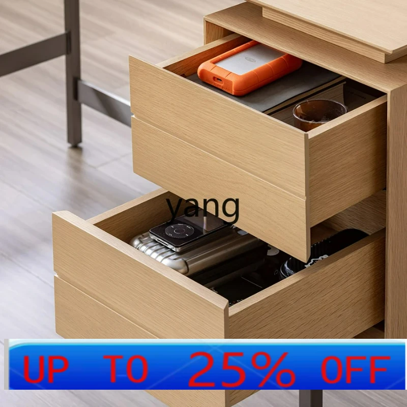 

LMM minimalist solid wood desk light luxury modern high-end sense book log style home computer desk