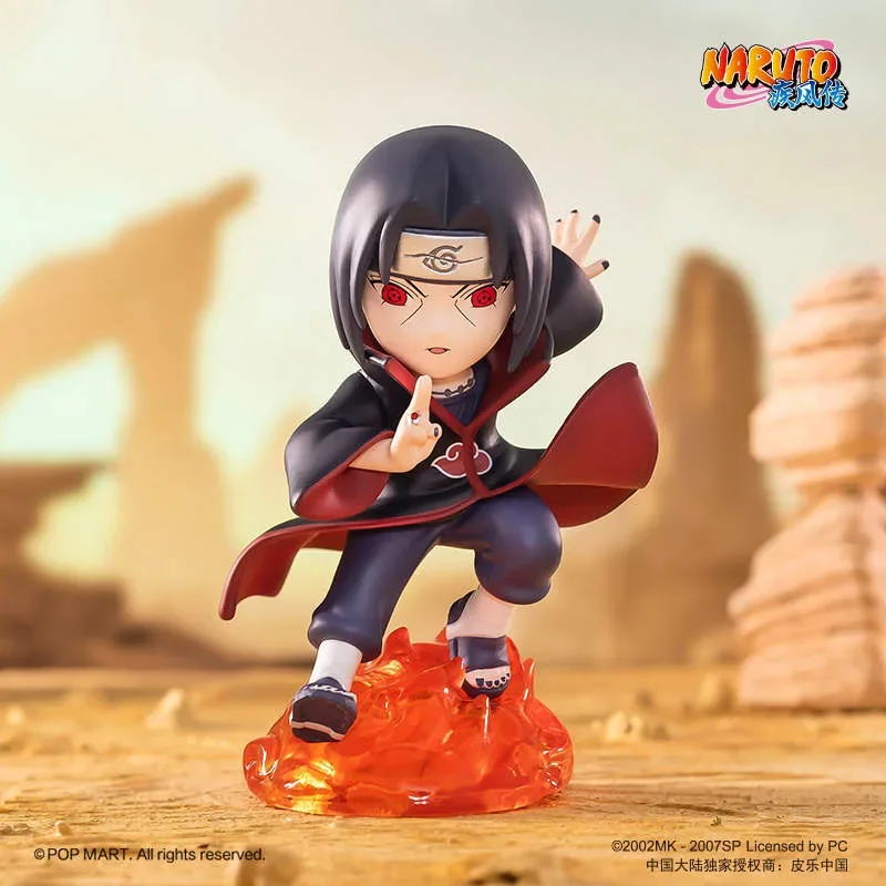 Popmart Naruto World War Forbearance Blind Bag Kawaii Action Anime Mystery Figure Toys and Hobbies Birthday Gifts Surprise Box