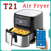 Proscenic T21 Electric Air Fryer without Oil 1700W5.5L / 5.8QT Oilless Cooker with App & Alexa Control, LED one-touch screen