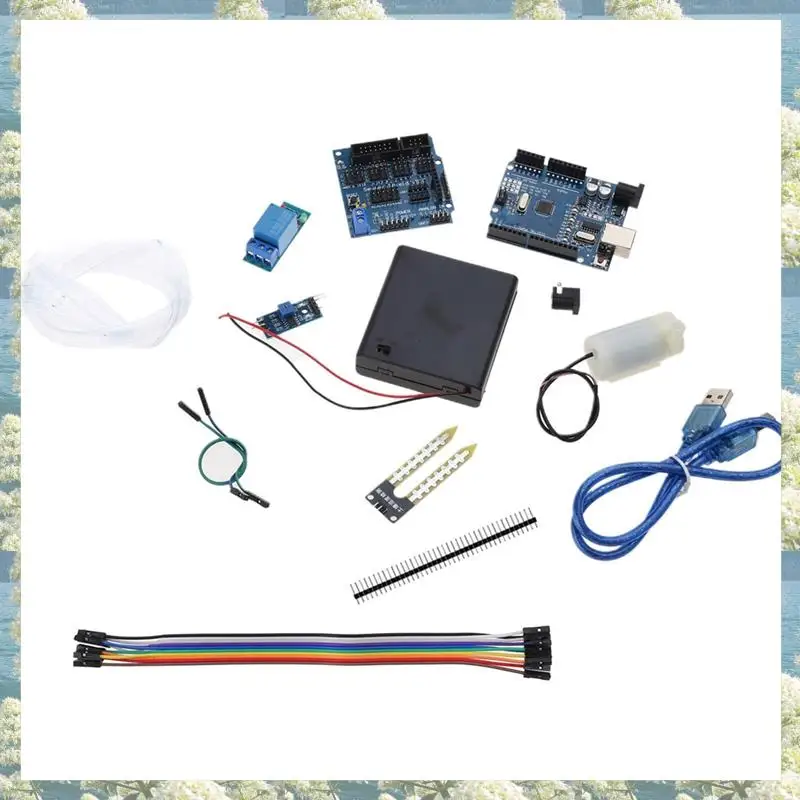 ใหม่-ระบบชลประทานอัตโนมัติรดน้ําด้วยตนเอง DIY ชุดเรือนกระจกสวนดอกไม้ปั๊มน้ําความชื้นดินเซนเซอร์โมดูลรีเลย์