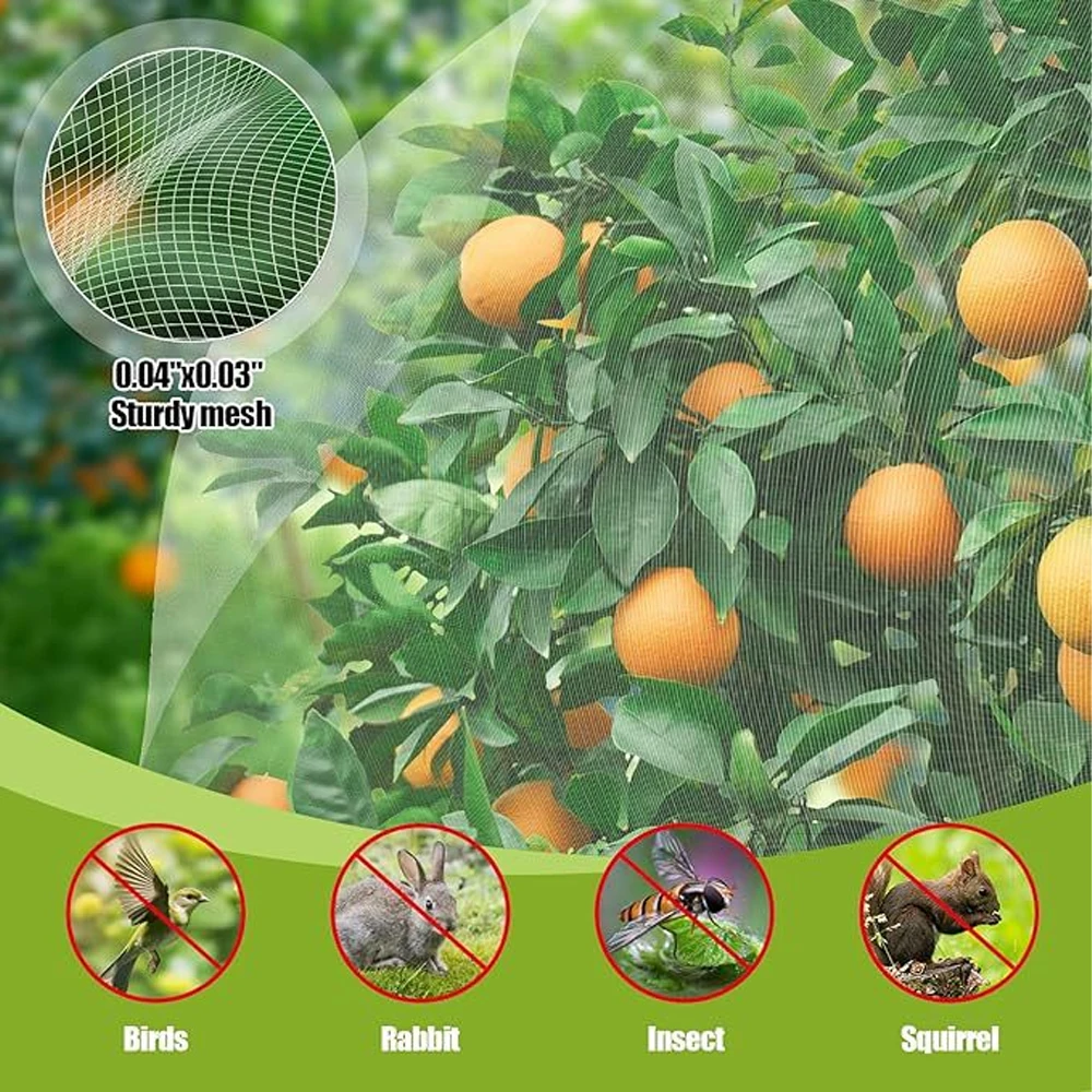 3Pcs Plant Protection Bag Cover Netting Mesh for Fruit Vegetable Tree Barrier Grapes Pest Control Anti-Bird Insect Garden Tools