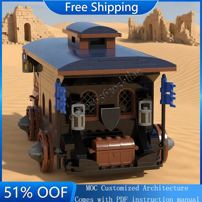 

Конструктор «Средневековая карета с соколом» (523 детали) – развивающая игрушка для детей, креативный подарок на день рождения для девочек