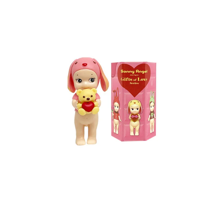 Hochwertige Serie „Das Geschenk der Liebe“ Niedliche Cartoon-Puppe Mini-Mystery-Box Sammlerstück Anime-Figur Autodekoration Geburtstagsgeschenk