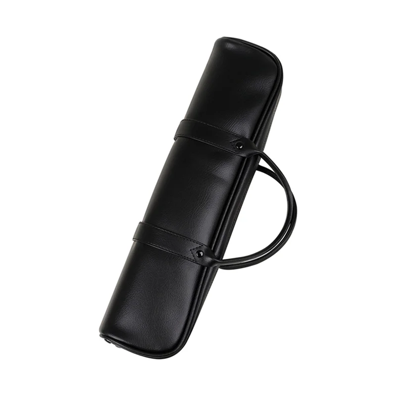 

AA75-16-Hole High-End Flute Bag Black Leather Flute Bag Flute Box Flute PVC Leather Box Set Woodwind Instrument Accessories Supp