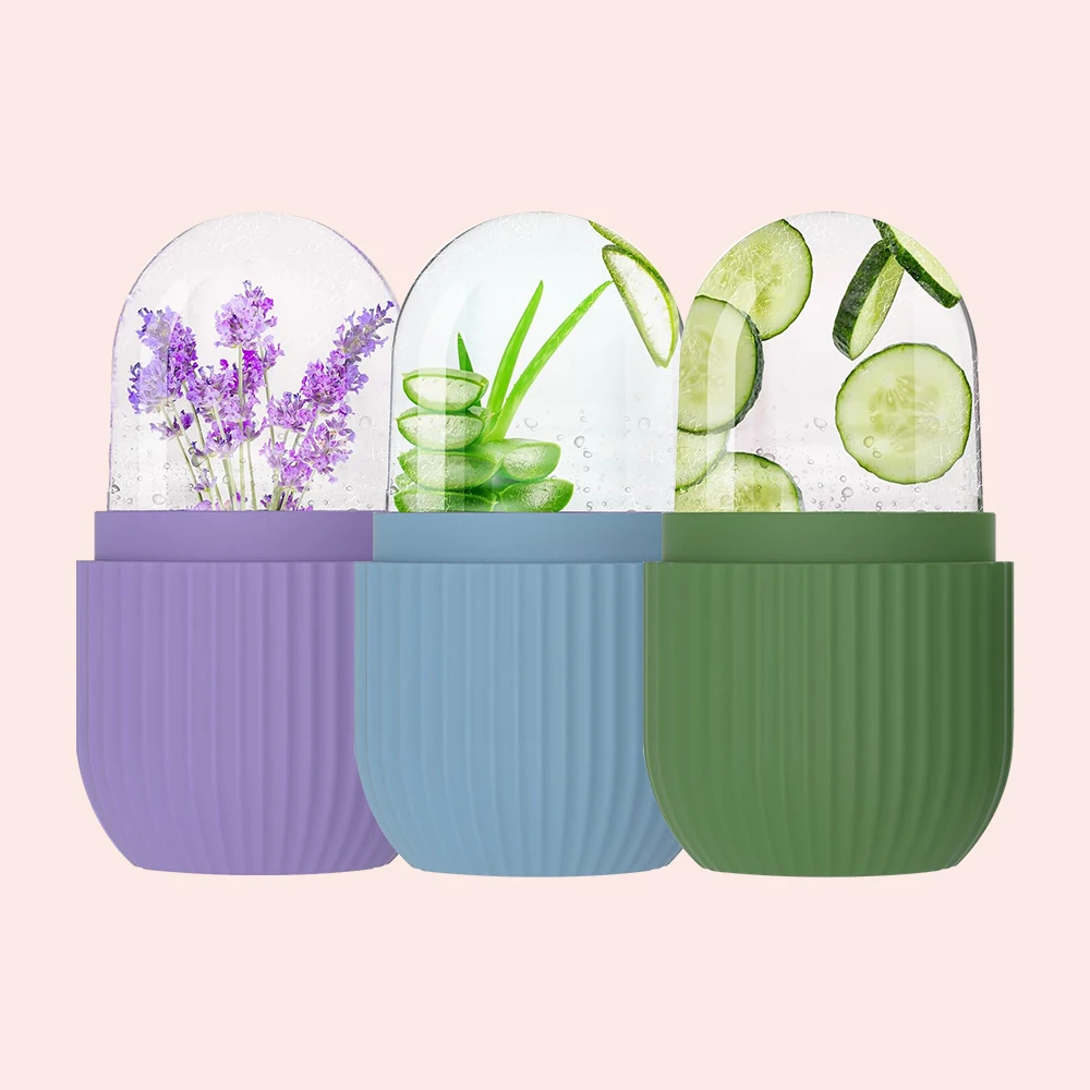 قابلة لإعادة الاستخدام سيليكون الوجه قناع الثلج قالب لتبريد منتفخ عيون مهدئا العناية بالبشرة الجمال أداة DIY بها بنفسك العناية بالبشرة لينة مرنة الفريزر Sa