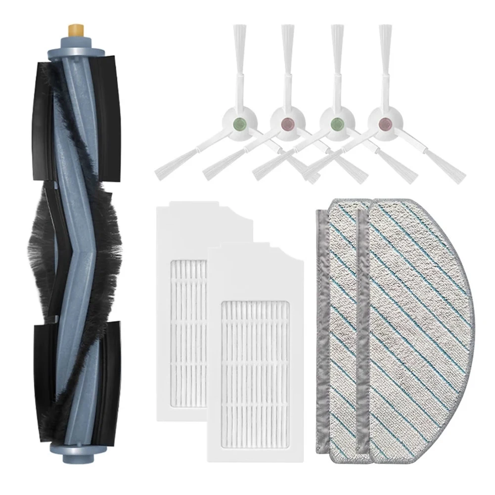 Piezas de repuesto para Robot aspirador ECOVACS DEEBOT T10 PLUS, cepillo principal, cepillo lateral, filtro Hepa, fregona, trapo