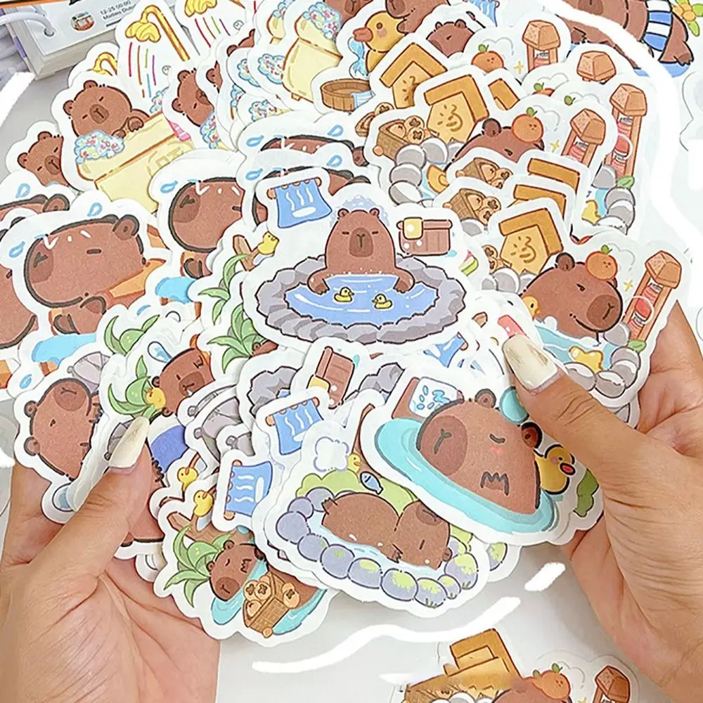 Cute Paper Kapybara Sticky Notes Cartoon Stationery Decor Notepad Gift Capybara Bear Memo Pad