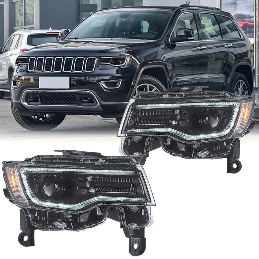 Car Front Lights For Jeep Grand Cherokee Led Headlight 2014-2022 Accessories Modified DRL Led Headlamp Assembly