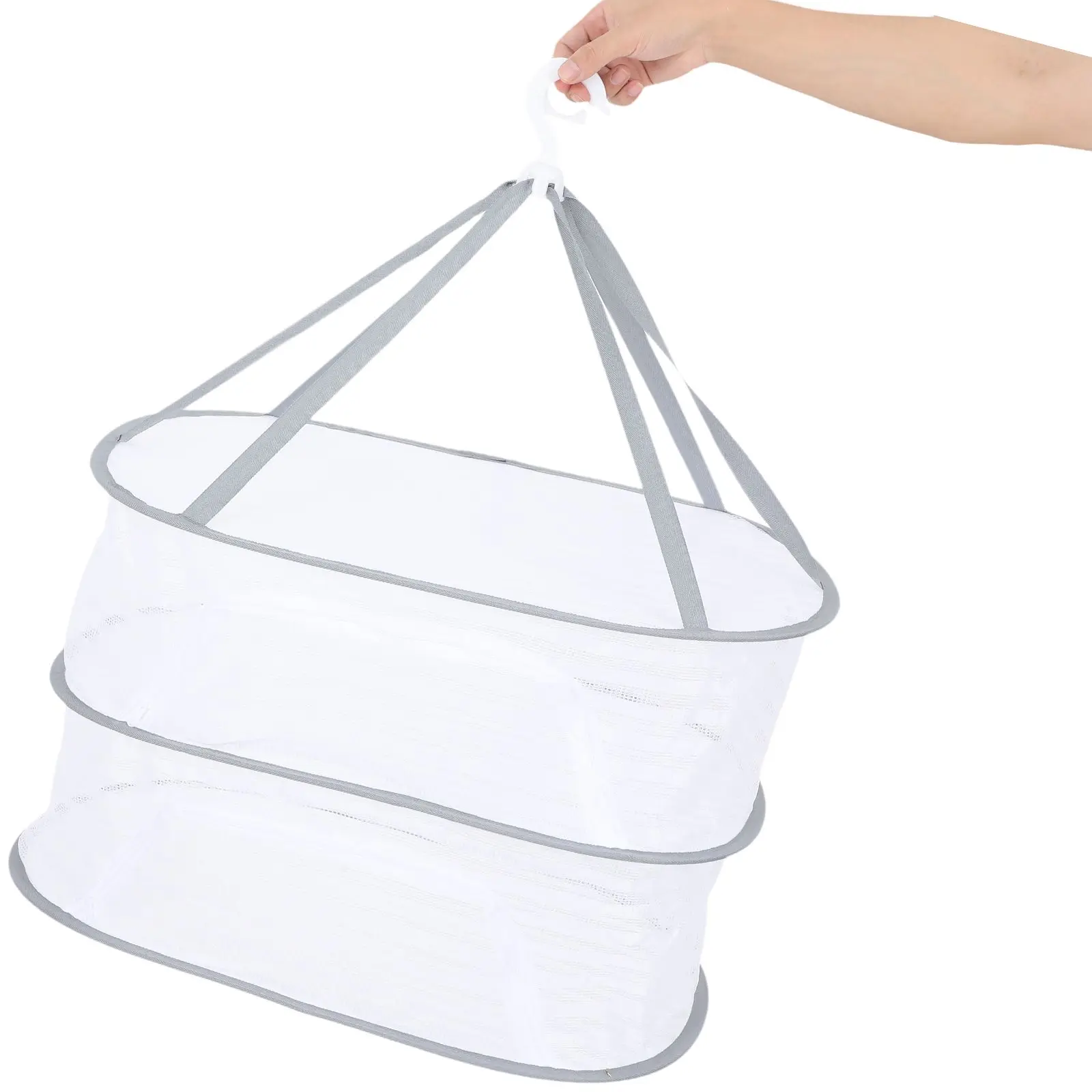 

Foldable Drying Plant Vegetable Rack Steel Wire Basket Outdoor Hanging Mesh Food Dry Net Garden Supplies Dry Rack Net Fruit