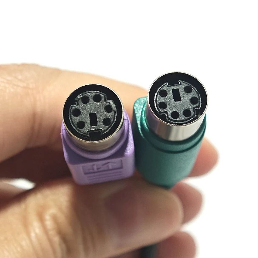 USB to PS/2 Adapter Cable Dual Chip Mutual Conversion USB to PS2 MD6 Interface PS2 1/2 Mouse Keyboard Round Head Extension Cable