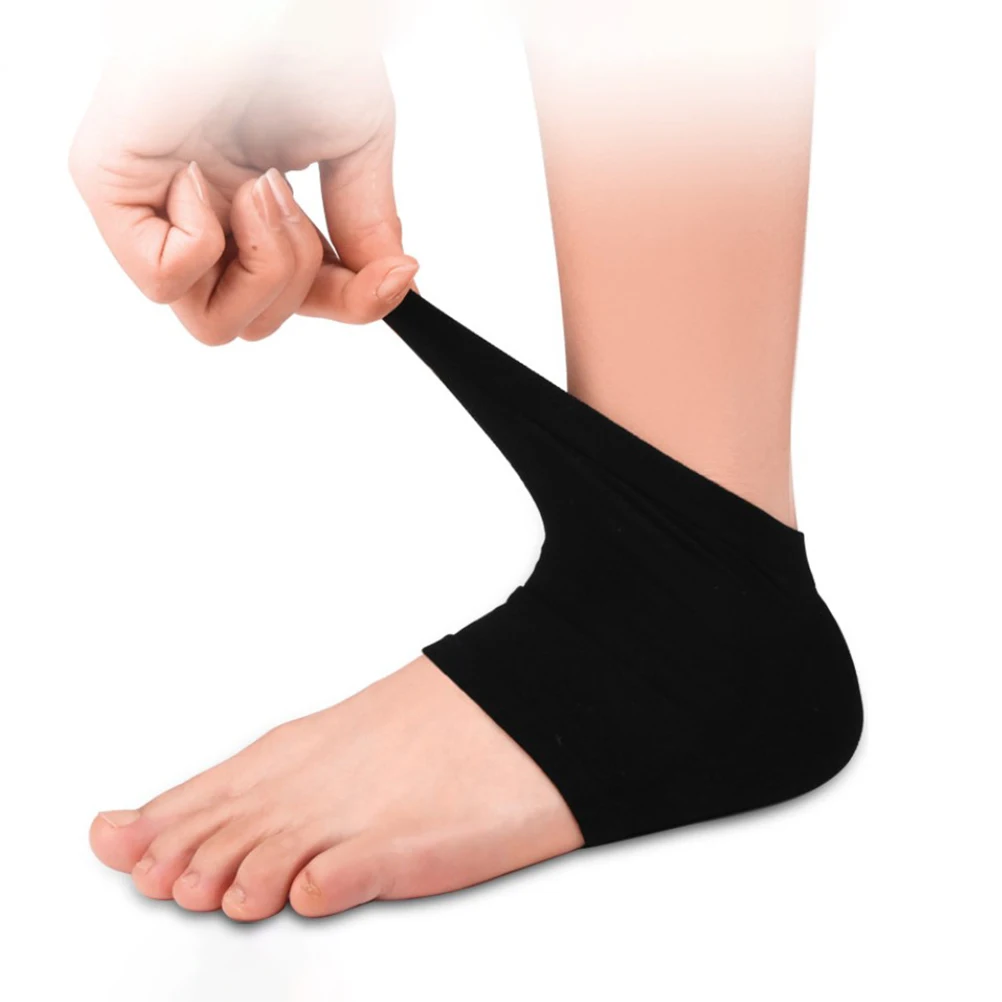 

2pcs Heel Protectors Silicone Replaceable Heel Socks Breathable Anti-Crack Foot Sleeves For Dry Cracked Feet Portable Compact