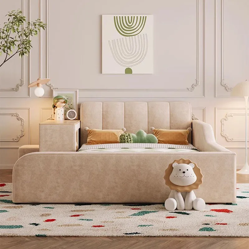 Modern Wood Bed Teenage Girls Leg Support Children Storage Bed Nightstands Tatami Somieres Y Marcos De Cama Bedroom Furniture