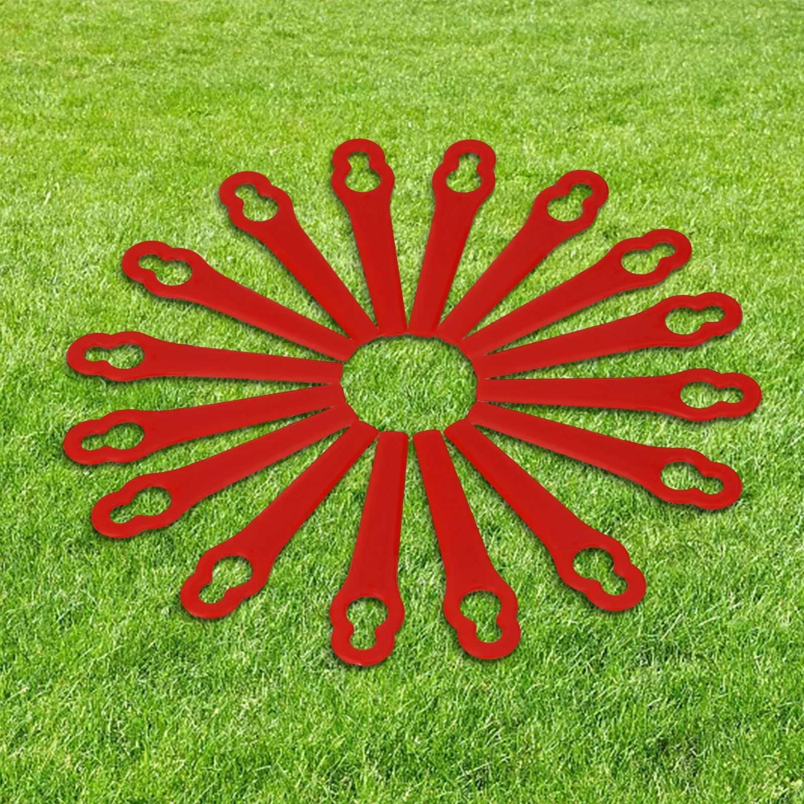 50Pcs Plastic Blades For KULLER OZITO Grass Trimmer Lawn Mower Brush Cutter Head Blade Garden Electric Brushcutter Spare Parts