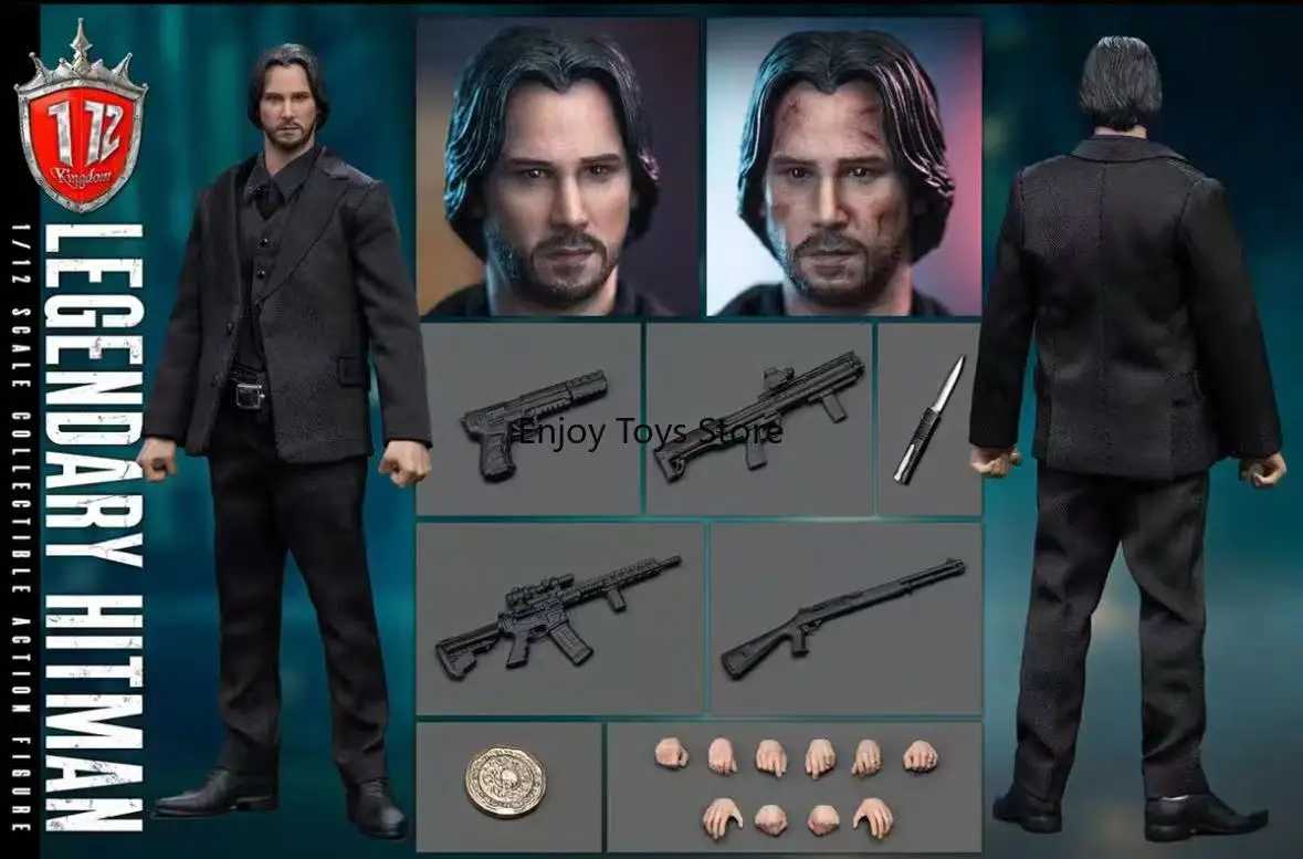 

In Stock 1/12 Killing God 6-inch Moving Figure Keanu Reeves Rapidly Chase Brand New Spot