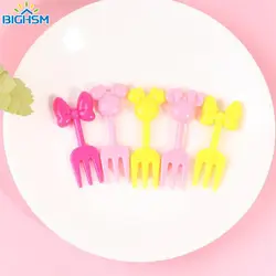 Cute Cartoon Fruit Pick Mini Fruit Fork Cake Snack Dessert Fruit Toothpick Bento Bento Kids Party Decoration Dessert Fruit Picks