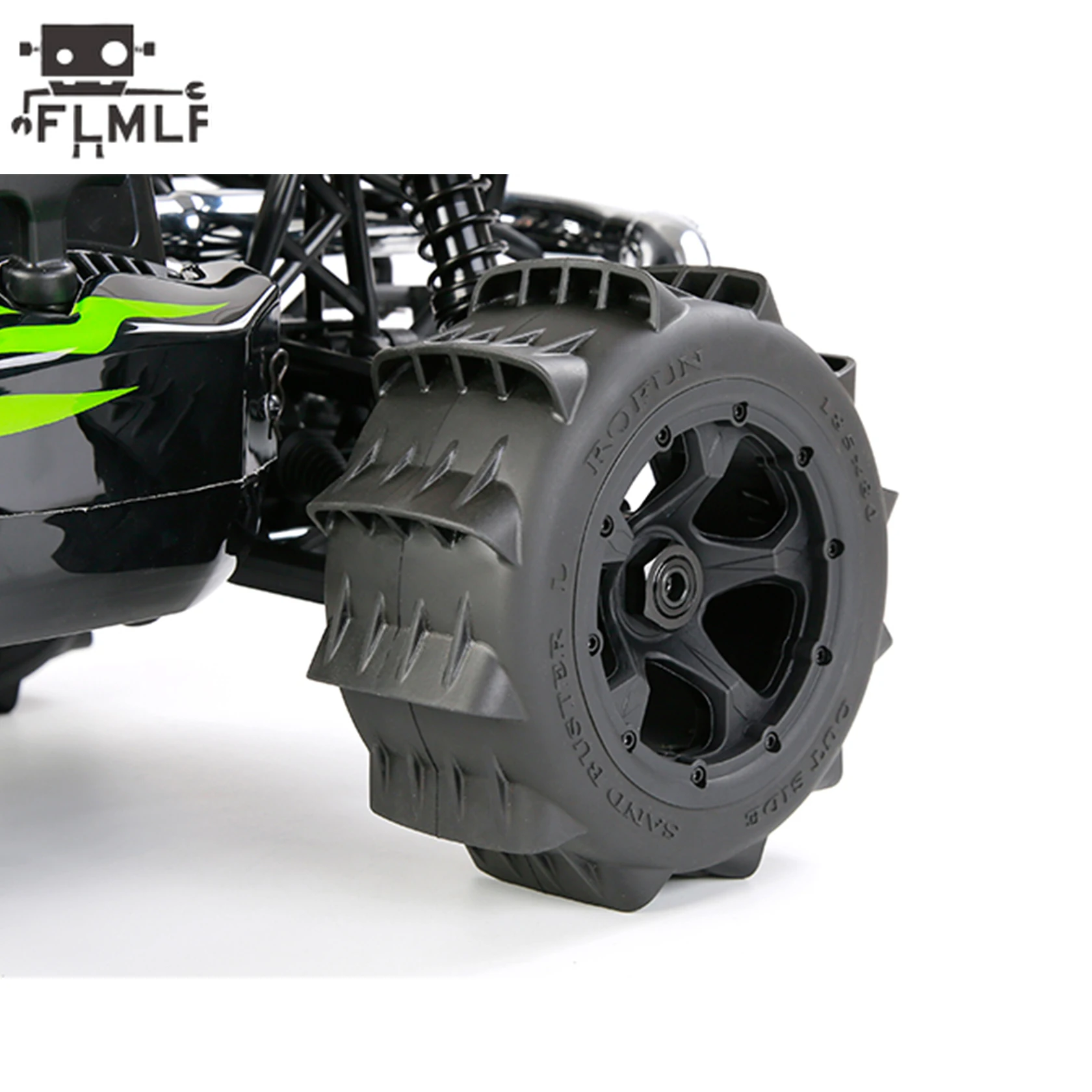 ยางทะเลทรายด้านหลัง2ชิ้นสำหรับ1/5 rovan rofun HPI kingmotor Baja 5B SS