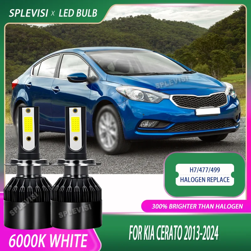 

60W Waterproof Automotive Headlamp Bulb 477/499 Hi Lo For Kia Cerato 2013 2014 2015 2016 2017 2018 2019 2020 2021 2022 2023 2024