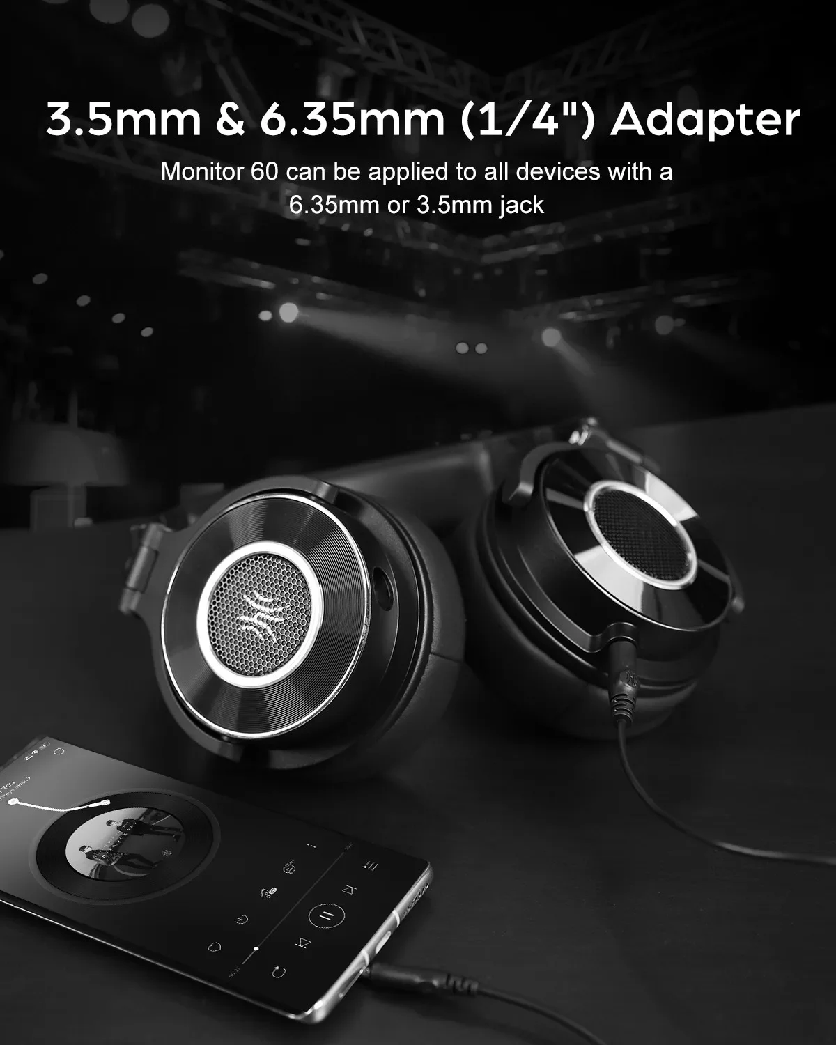 Oneodimonitor 60 cuffie cablate cuffie da Studio professionali cuffie Stereo Over Ear con microfono Audio ad alta risoluzione per DJ