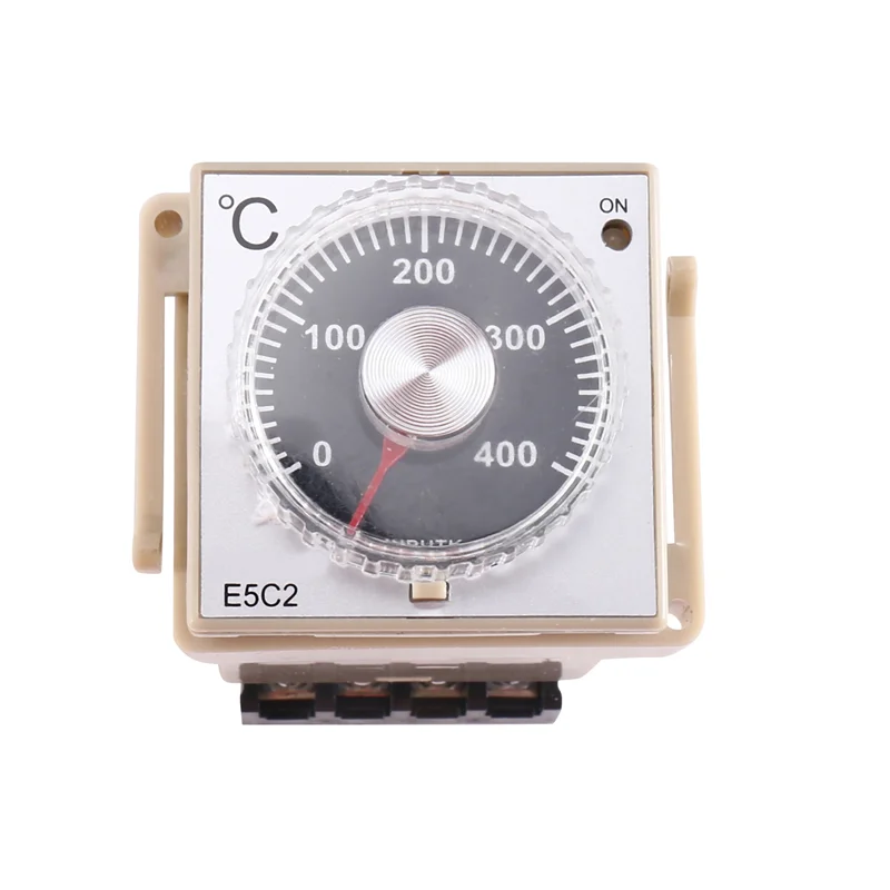 AED7-1 PCS E5C2 Guide Rail Type Temperature Controller 220V Digital Display Pointer Control Switch (B)