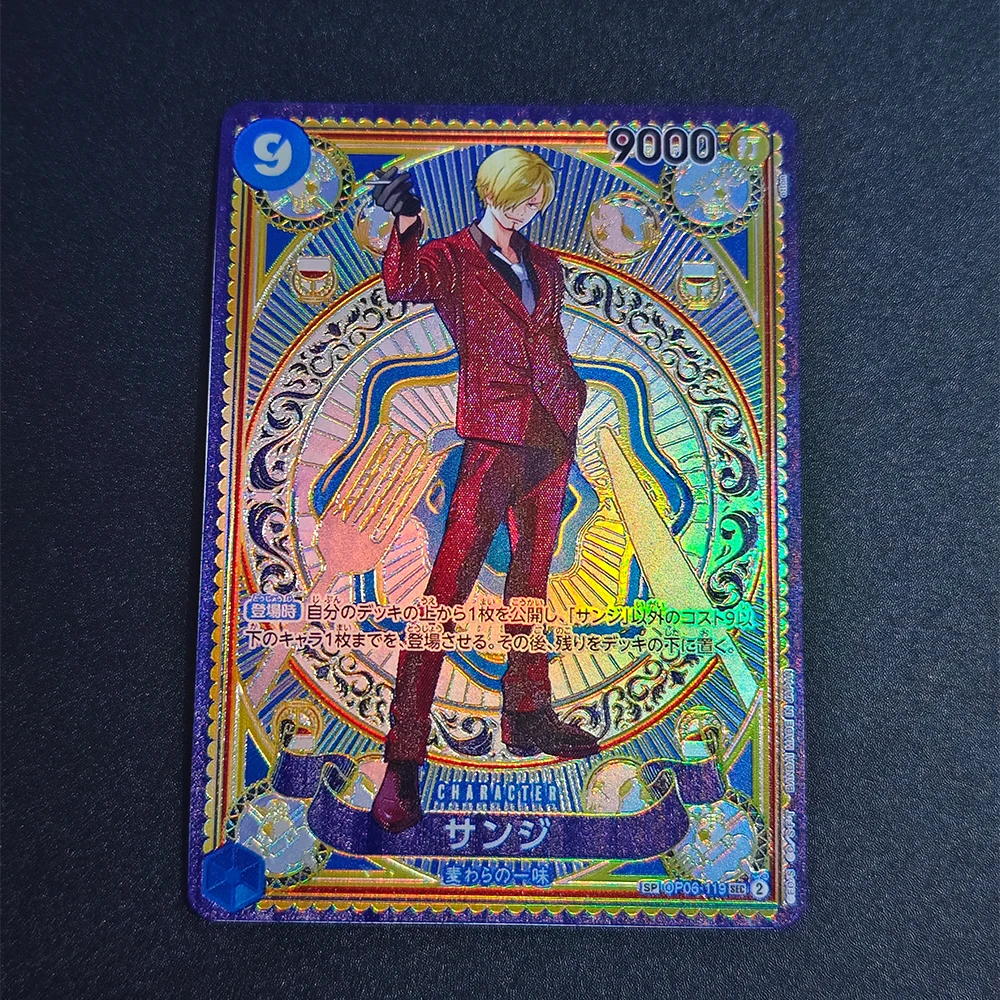 Anime OPCG Collezione Leader di carte Roronoa Zoro Parallel OP12-020 L Legacy of The Master Card Inglese Full Art Texturizzato Regalo Giocattolo
