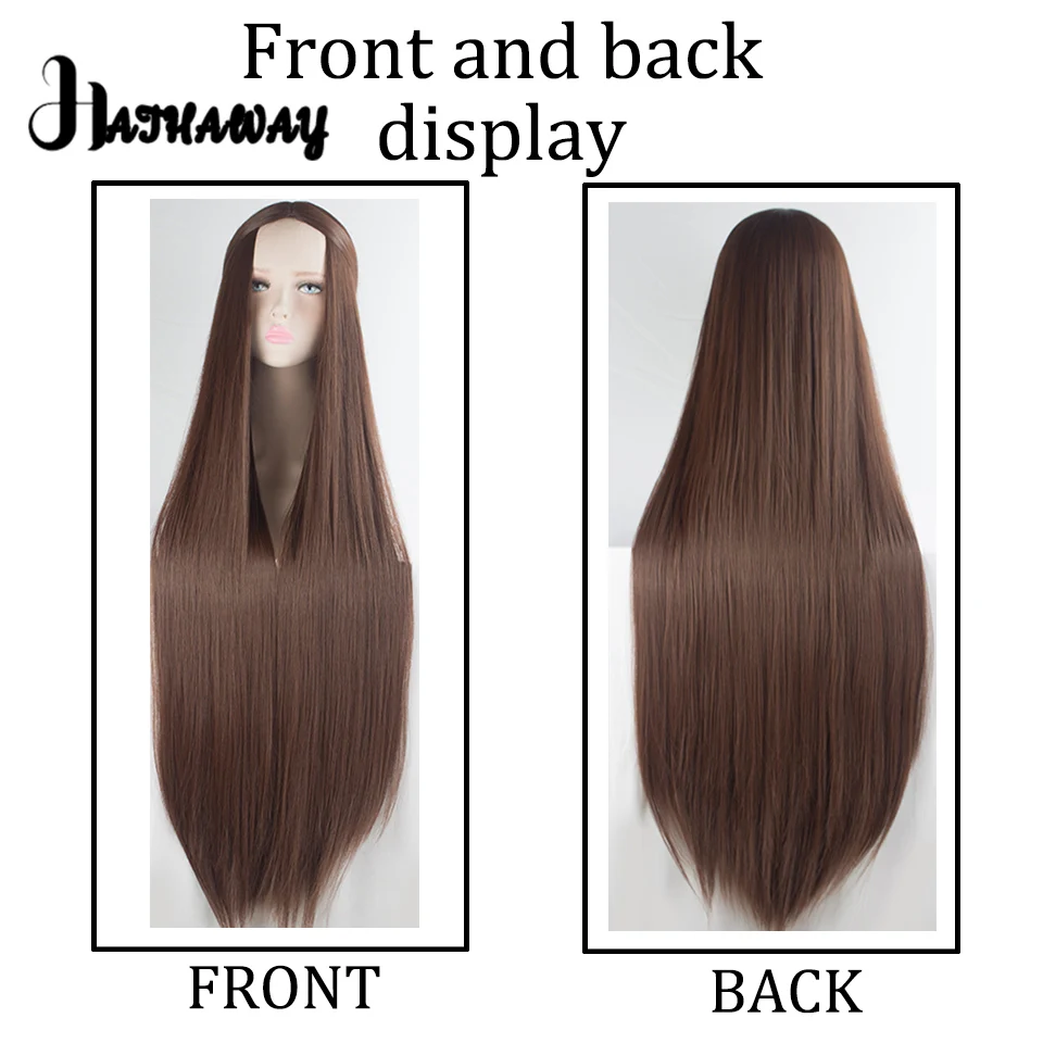 Synthetic Wigs Are Divided Into Universal Cos Fake Hair White Female Male Long Straight Hair Second Dimension Animation 100cm