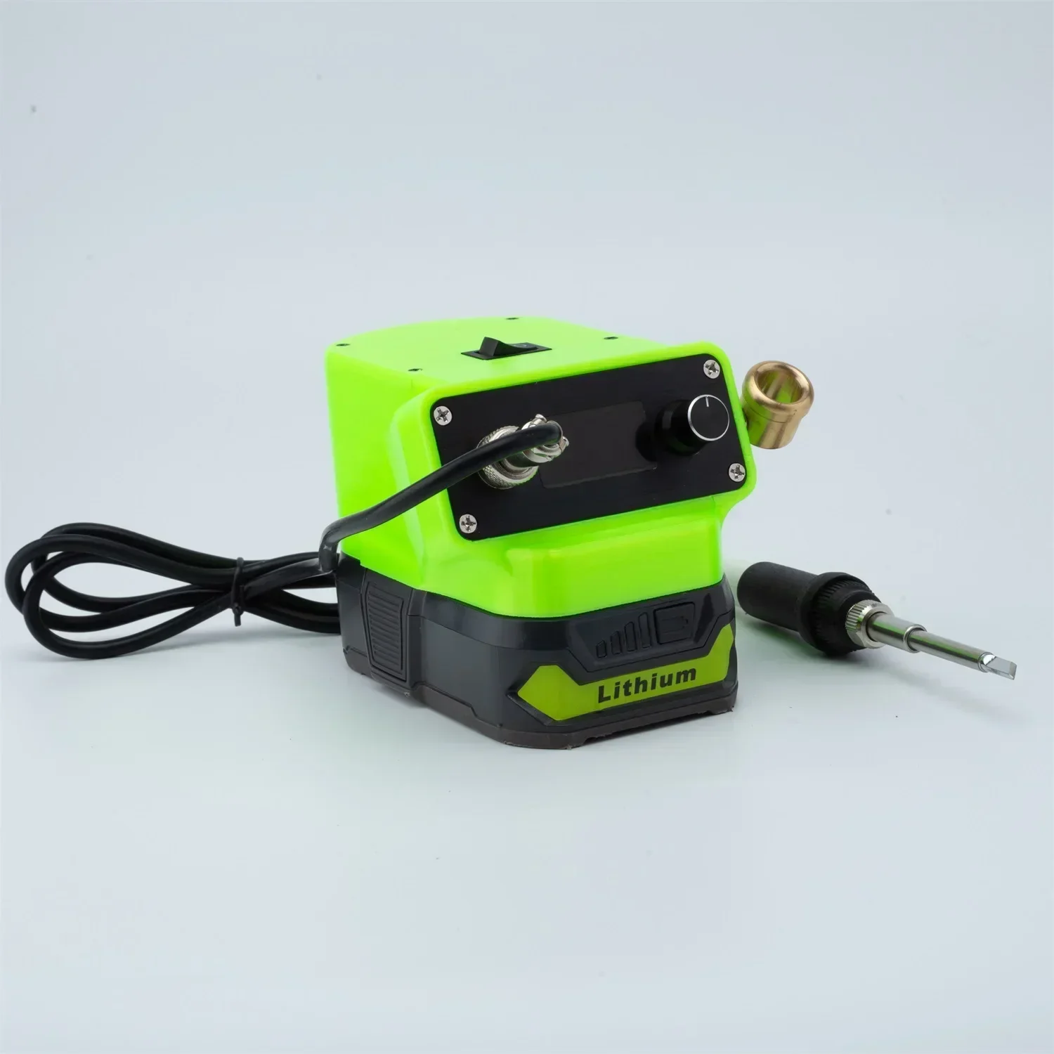 OLED T12 Cordless Soldering Iron Station For Roybi 18V Max Lithium Battery Electric Solder (Batteries not included)