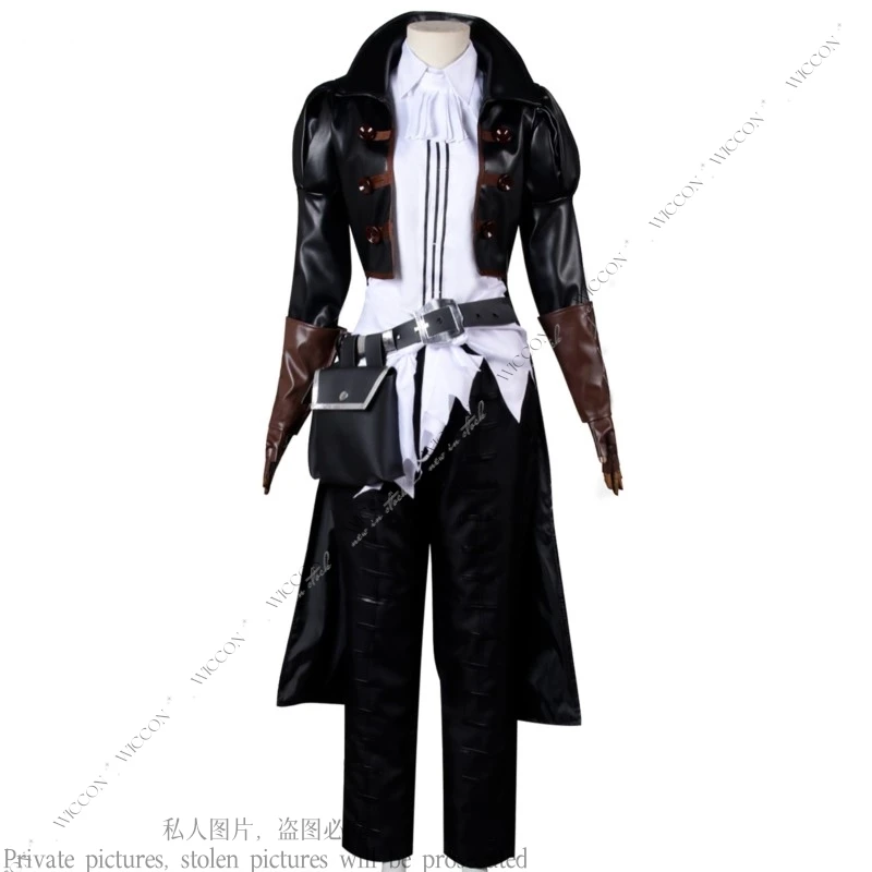 Game Darkest Cosplay Costume Dungeon Grave Robber Role Play Woman Man High Quality Clothes Halloween Party Comic-Con Hat Set