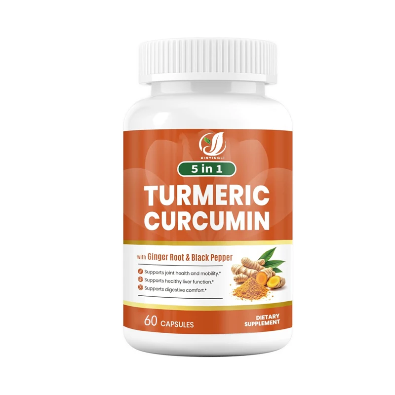 

БАД с куркумой содержит экстракт имбиря и перца - 500 мг экстракта куркумы - для поддержки суставов и пищеварения.