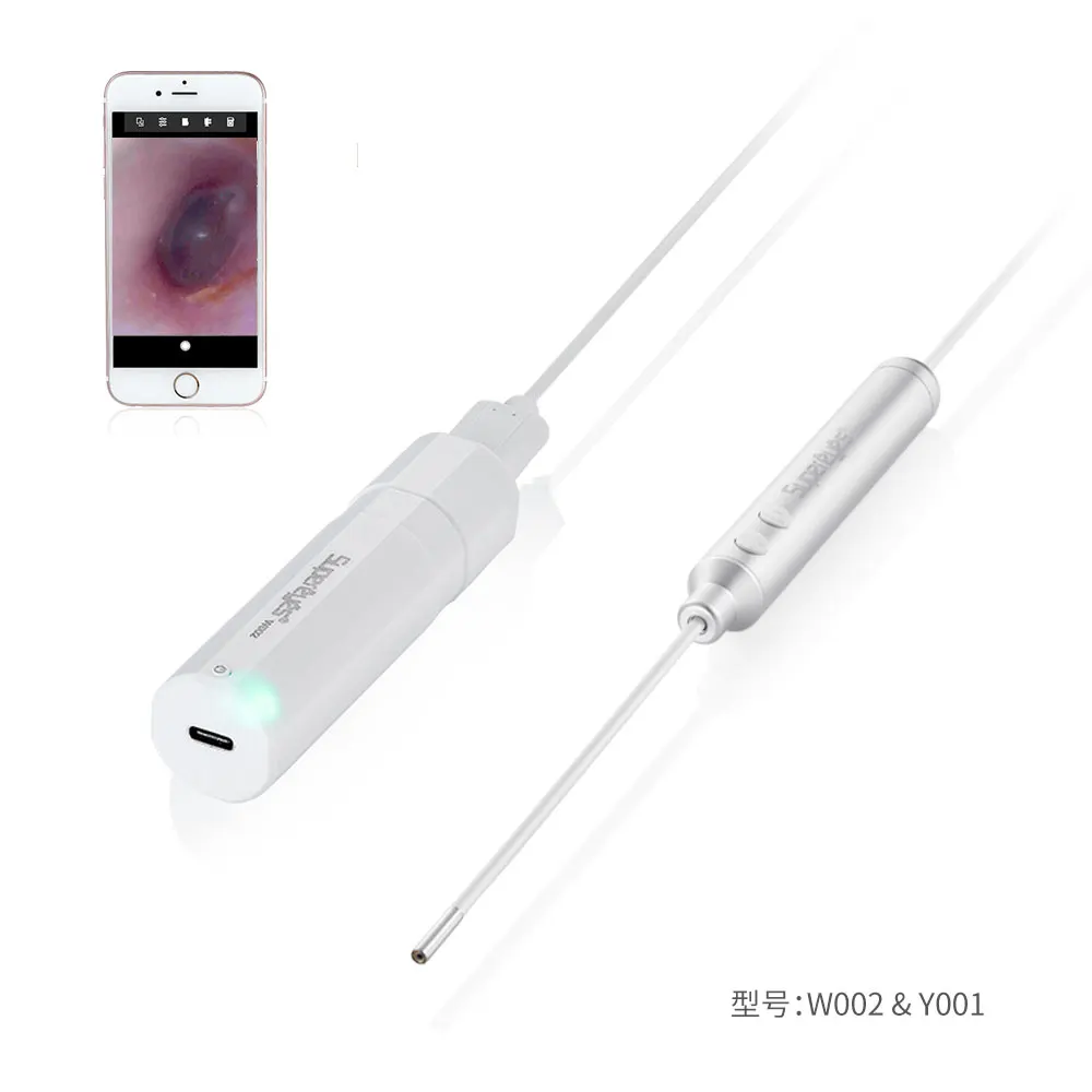 para supereyes y001 usb digital otoscopio microscopio mm 100x zoom endoscopio portatil camera de borescope earpick earscope 01