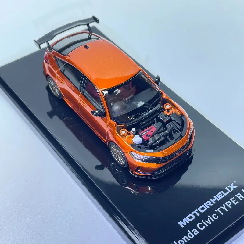 In Stock 1:64  Metal Orange  Simulated Alloy Car Model Die-Cast Static Car Model Creative Decoration Item  Holiday Gift