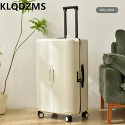 KLQDZMS-maleta de viaje ultraligera para hombre y mujer, equipaje de gran capacidad de 28 pulgadas, 20 cajas de embarque con contraseña de 24 pulgadas