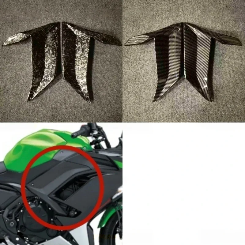 Motorcycle Accessories Fuel Gas Tank Side Cover Panel Fairing  Fit for KAWASAKI NINJA 650 Ninja650 ER-6F ER6F 2021-2026