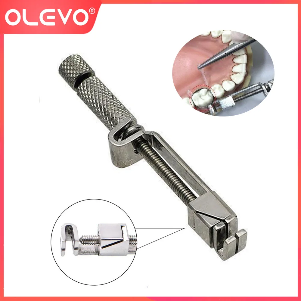 OLEVO 1 Pc Dental Tofflemire Retainer Molding Film Clip Matrix Band Forming Sheet Holder Universal Stainless Steel Instruments