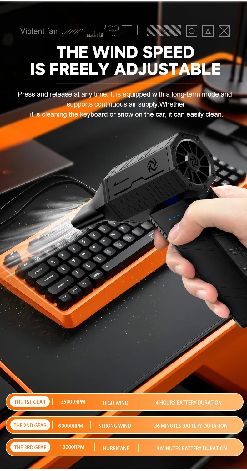 

X3 Mini Violent Fan 110000RPM