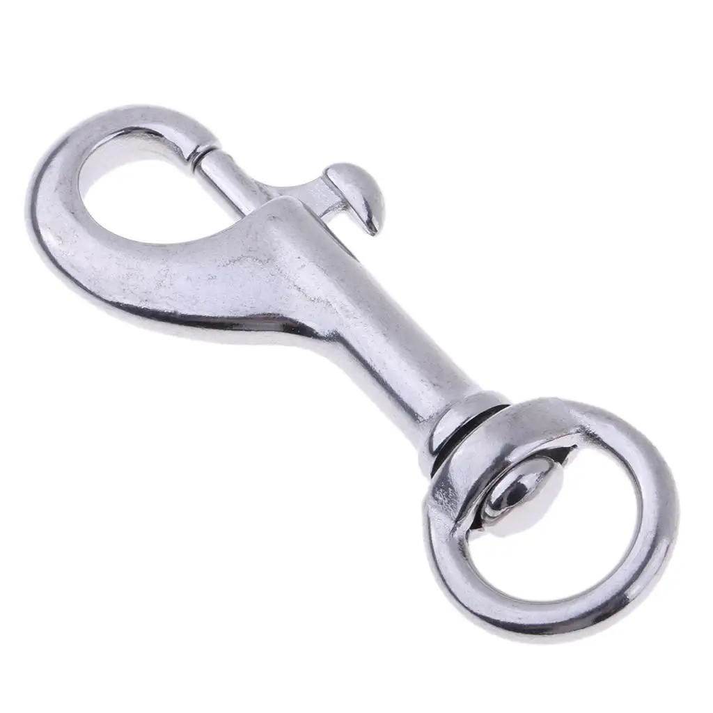 316 Stainless Steel Swivel Round Hook Marine Grade Single Ended