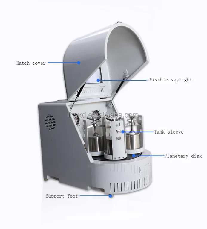 Molino de bolas planetario, molino de estrellas de laboratorio en nanosala, 0,2/0,4/1/2/4L, etc.