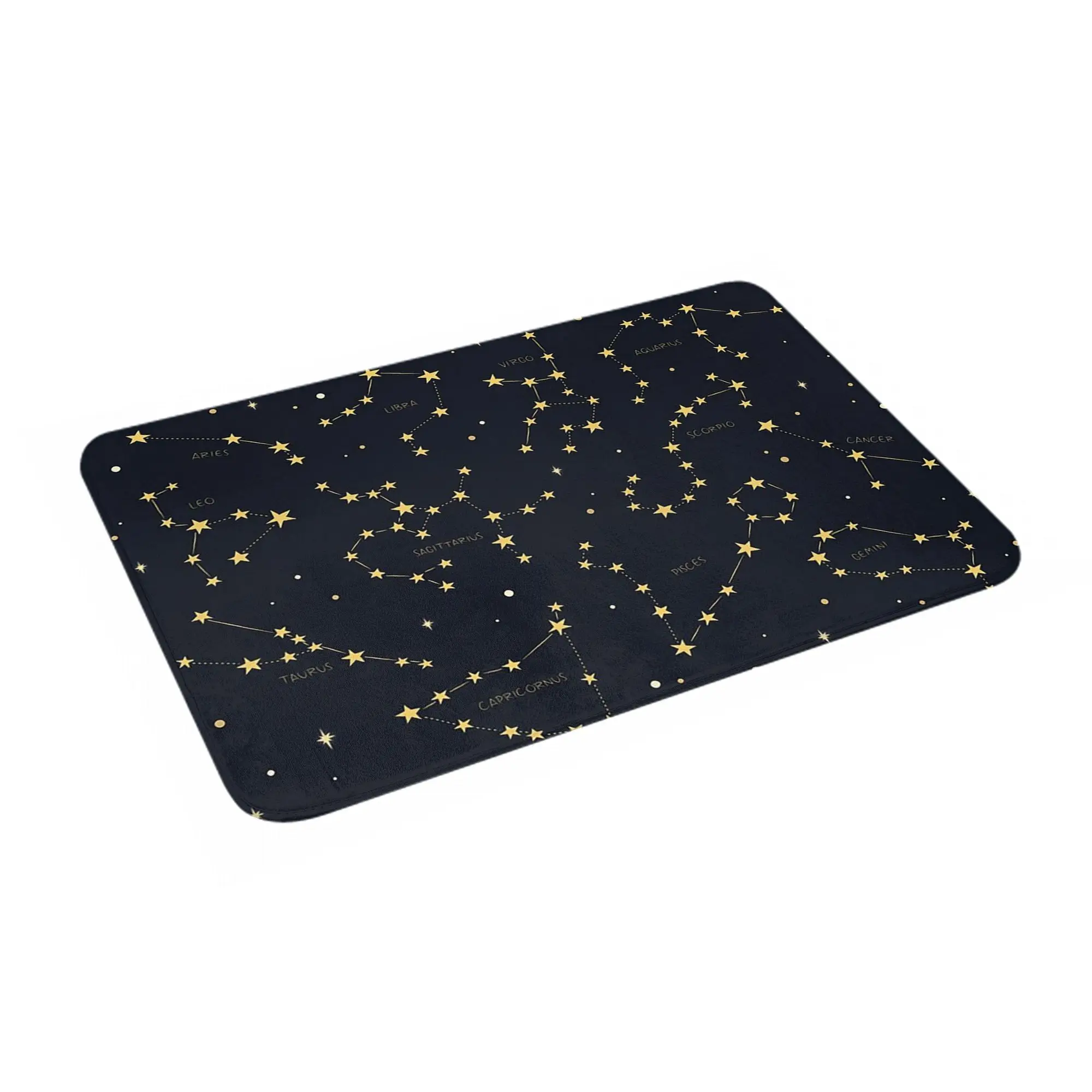 

Противоскользящий коврик для двери Zodiac Constellations, напольный коврик, моющийся ковер для кухни, входа, дома, балкона, коврики для ног