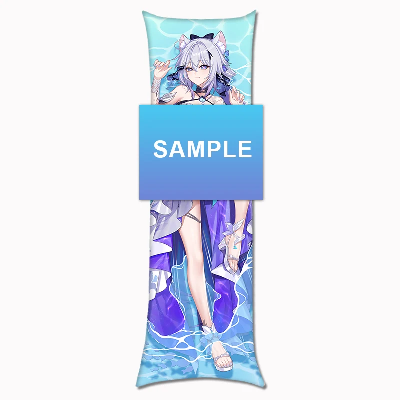 Periférico Anime Honkai Impact 3 Kiana Kaslana Cosplay 2WAY Dakimakura funda para almohada Otaku funda de regalo