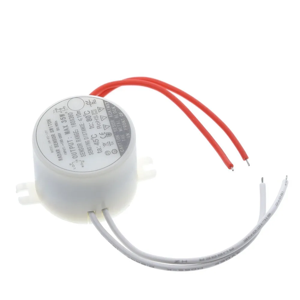 New Electric 35W Circular Radar Microwave induction sensor switch instead of the human body infrared induction switch sensors