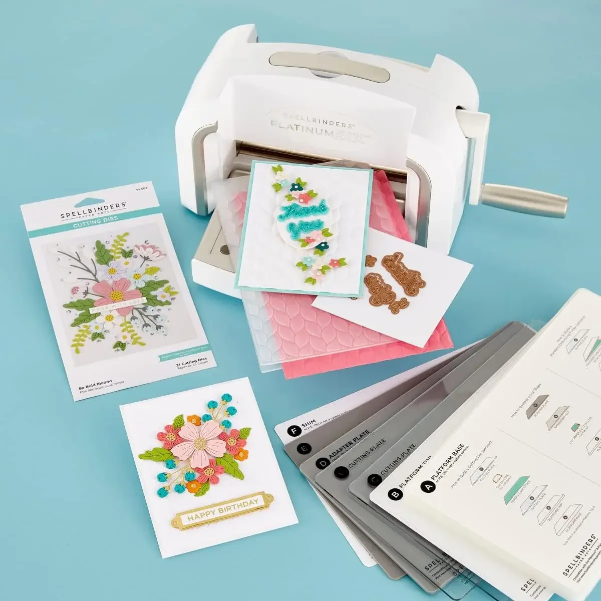 

Станок для высечки и тиснения Platinum SIX (платформа 6 дюймов + универсальная пластинчатая система + матрица)