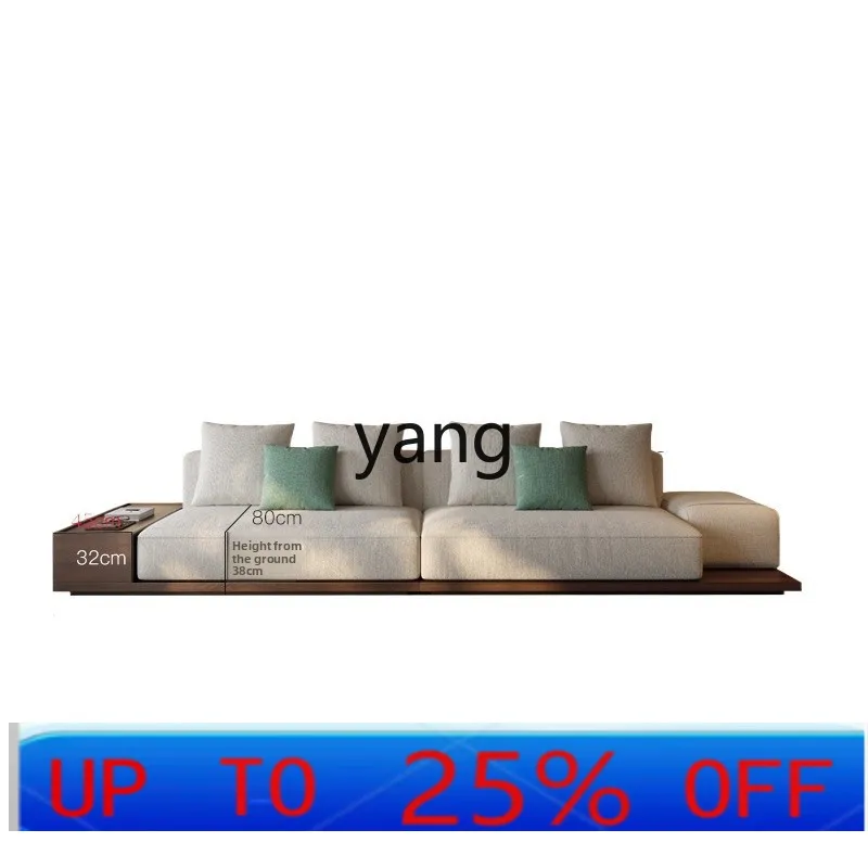 

LTT solid wood simple floor-to-ceiling villa living room fabric sofa