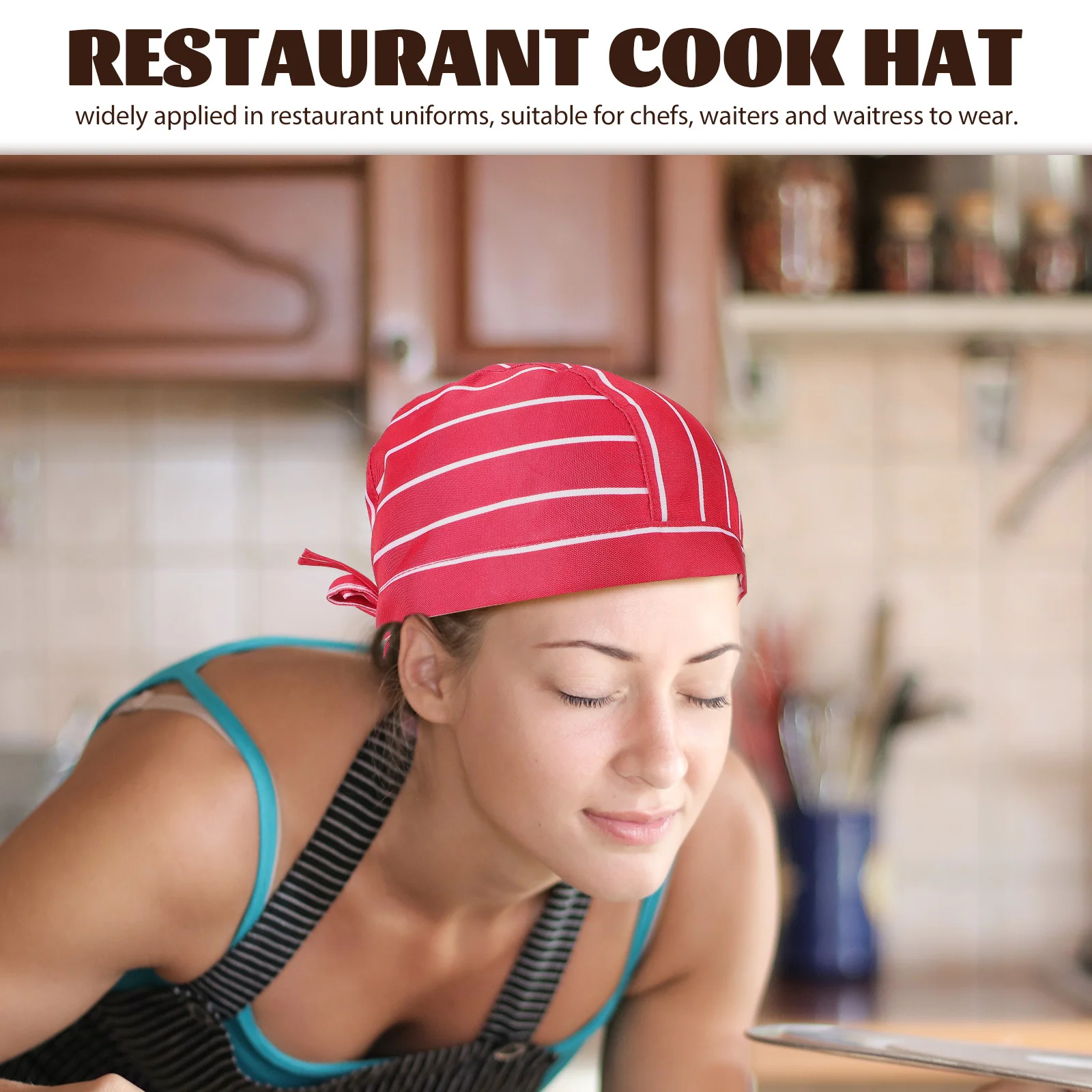 

Chef Hat Kitchen Cotton Headscarf Adjustable Cooking Cap Restaurant Waiter Uniform Hat Comfortable Stylish Chef Hats for Men