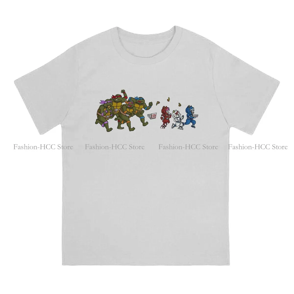 Samurai Pizza Cats Ninjas Cartoon Vs Turtles Unique Polyester TShirt  Comfortable Creative Graphic  T Shirt Short Sleeve