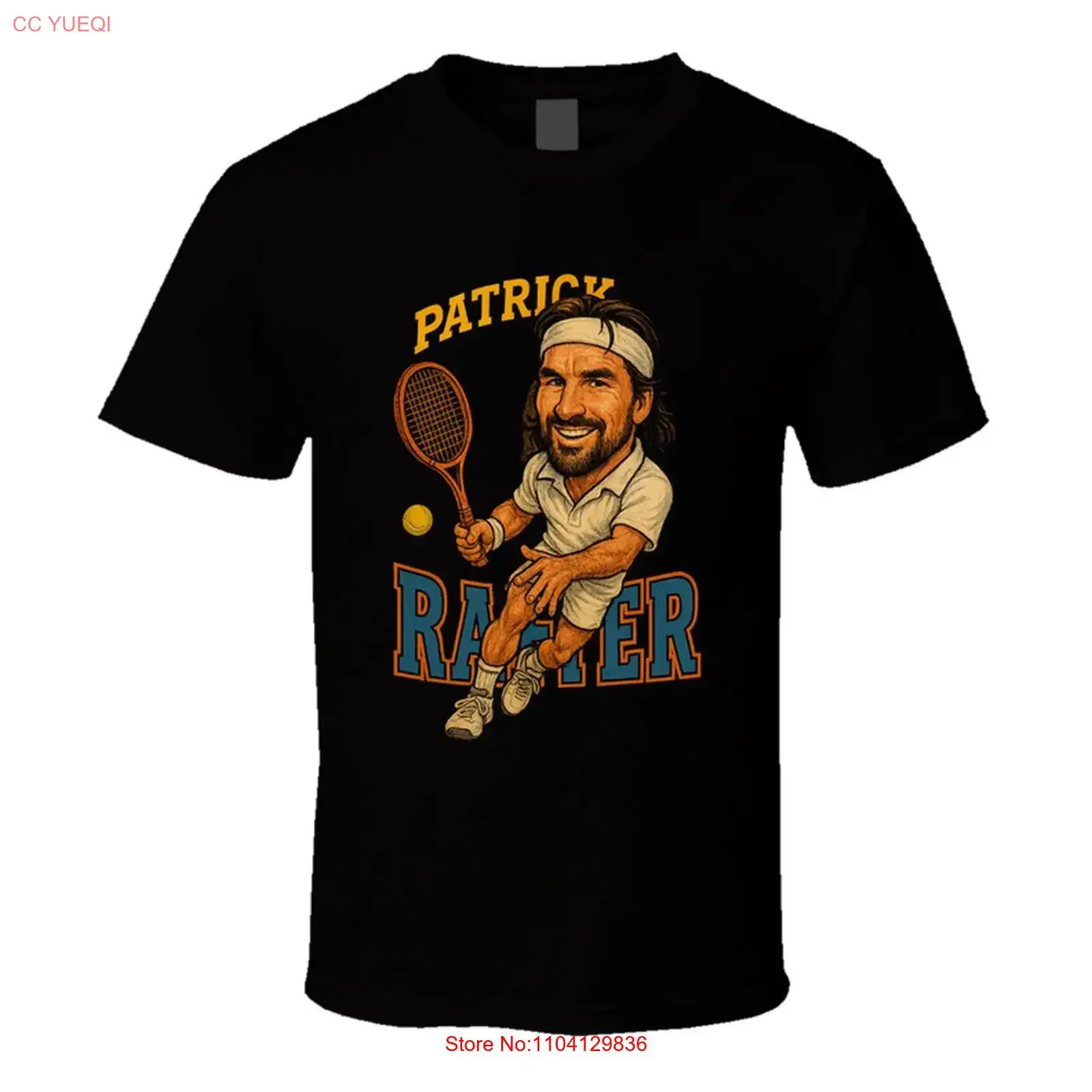 Patrick Rafter Vintage Retro Caricature Tennis Player T Shirt vintage Washed Stylish designer clothes streetwear Casual